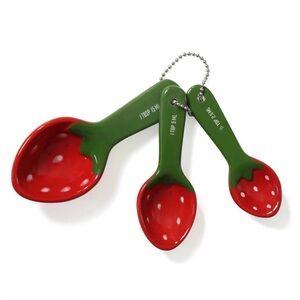 Ceramic Measuring Spoons 🥄 🍓 Target 🎯 Bullseye's Playground™, BNWT!